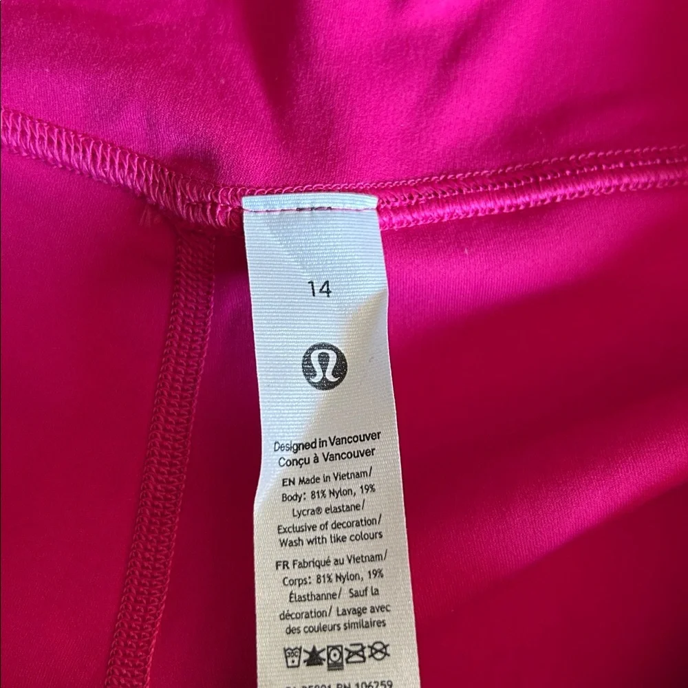 NWT Lululemon Align High-Rise Short 4” Size‎ 4 Passionate (PSNT)
